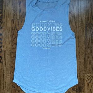 Burn Boot Camp High Five and Good Vibes Tank - extra small